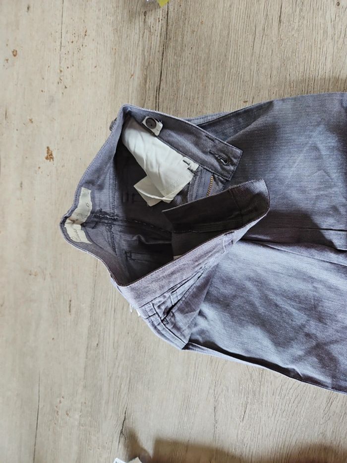 Pantalon gris chiné ajustable avec poches, Buissonnière, 6 ans, neuf - photo numéro 12