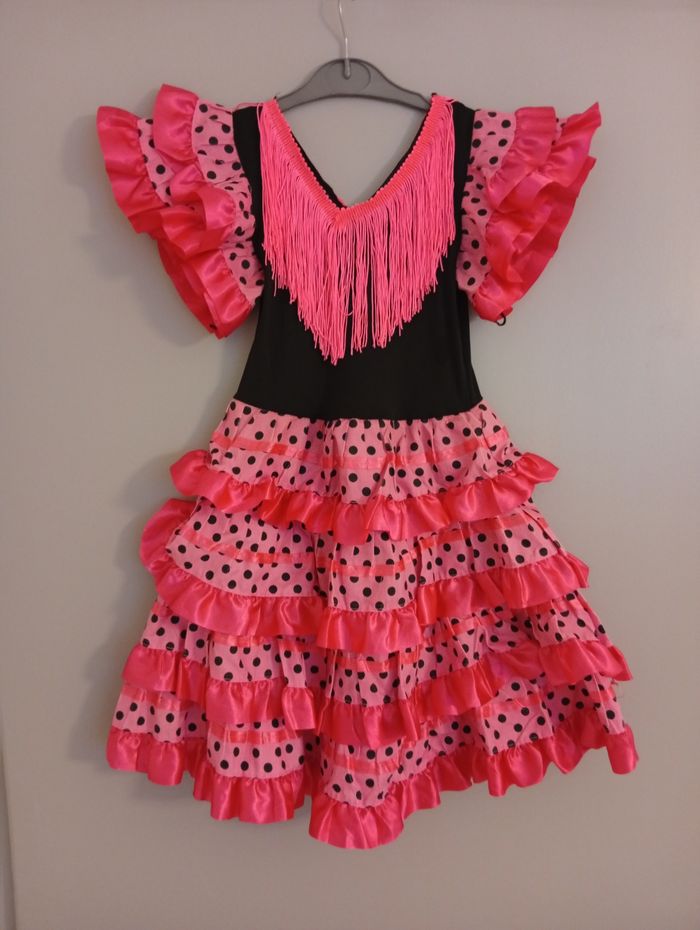 Robe flamenco rose 5/6ans