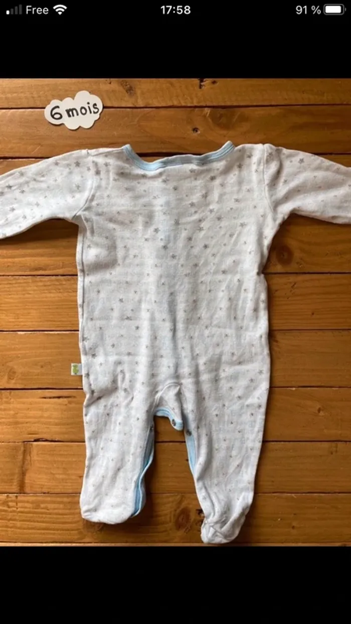3 pyjamas coton entre saison - photo numéro 5