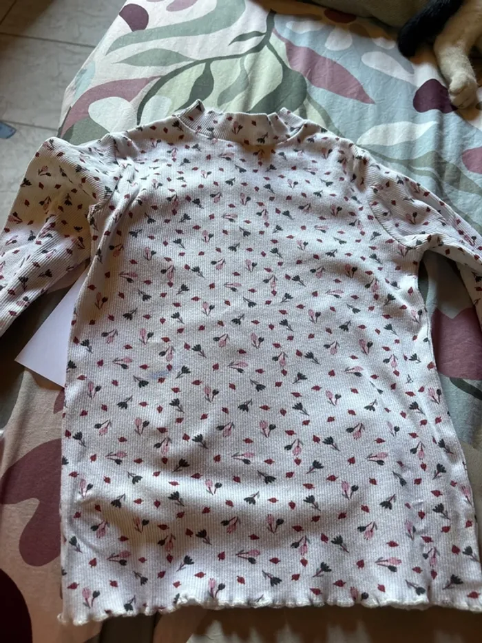 T-shirt manche longue motif floraux - photo numéro 5