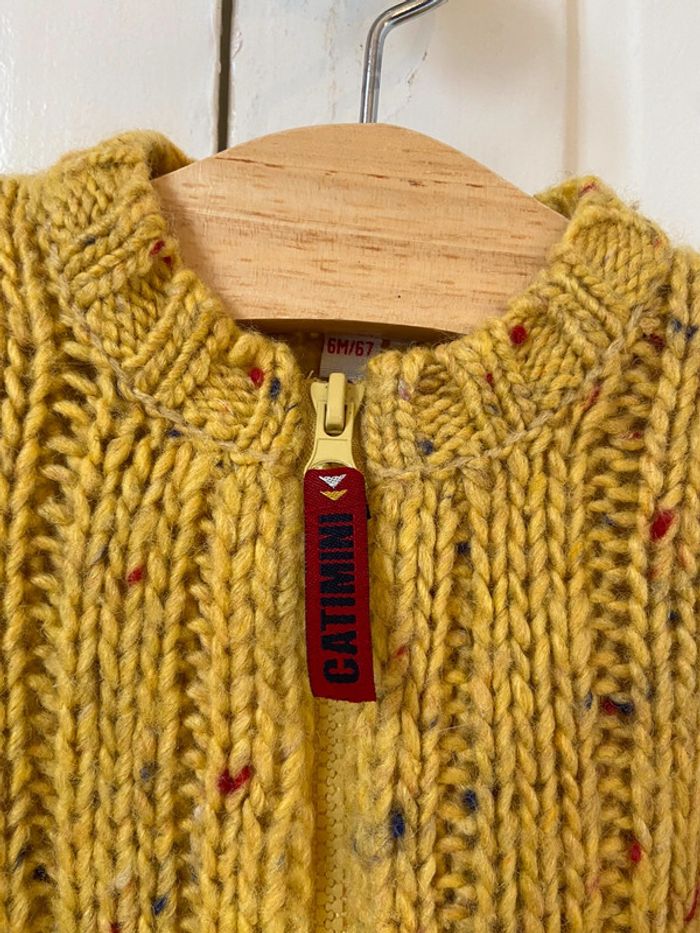 Gilet moutarde Catimini 6 mois - photo numéro 5