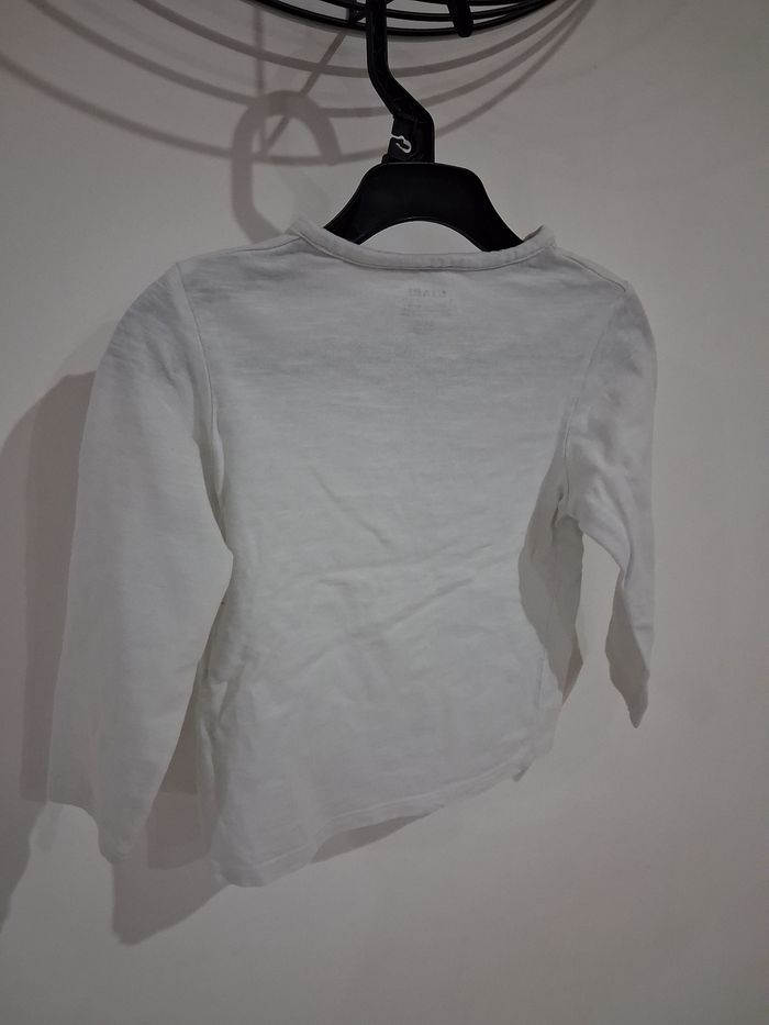 T-shirt manches longue blanc - photo numéro 2