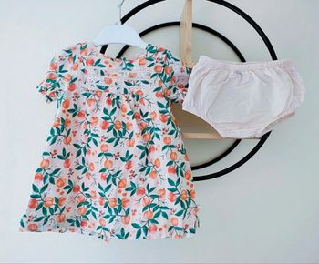 12 mois ensemble été sergent major robe + bloomer
