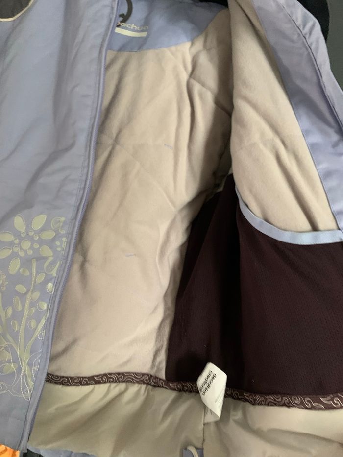 Manteau taille 12 ans  quechua Lilas gris - photo numéro 3