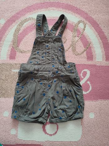 Salopette short tape à l'oeil 36 mois