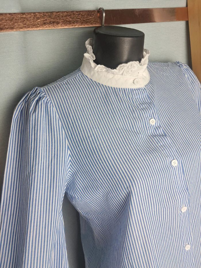 Cerise blue chemise T 36/38 en tbe - photo numéro 3