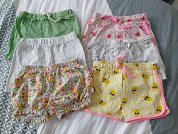 Lot de 6 shorts 12 mois