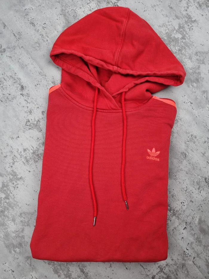 Pull crop top à capuche Adidas – Taille XS Femme (mesures en photos) - photo numéro 2