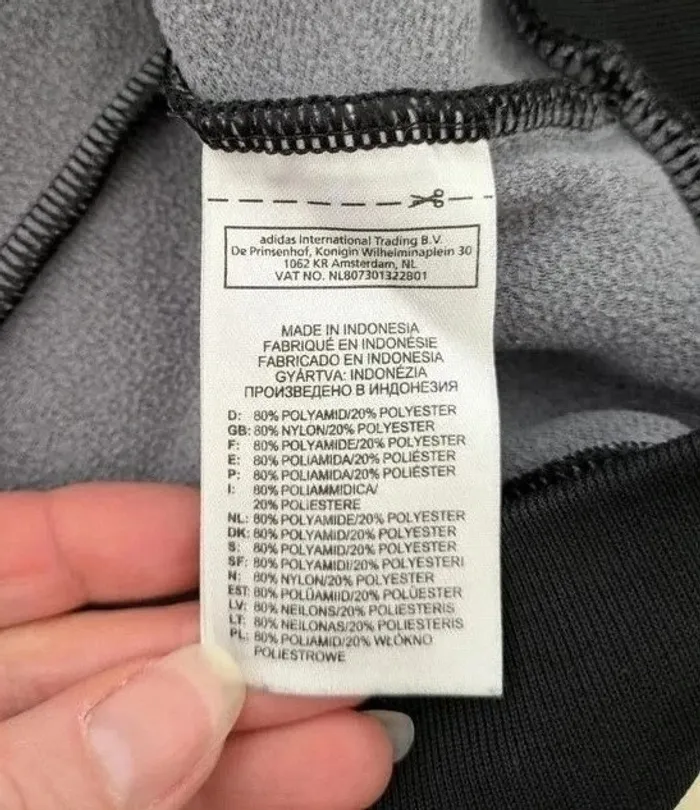 Veste zippée - logo brodé - Adidas - taille M - photo numéro 7