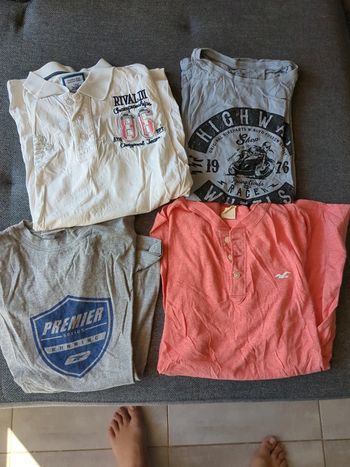 Lot de 4 tee shirts homme taille L