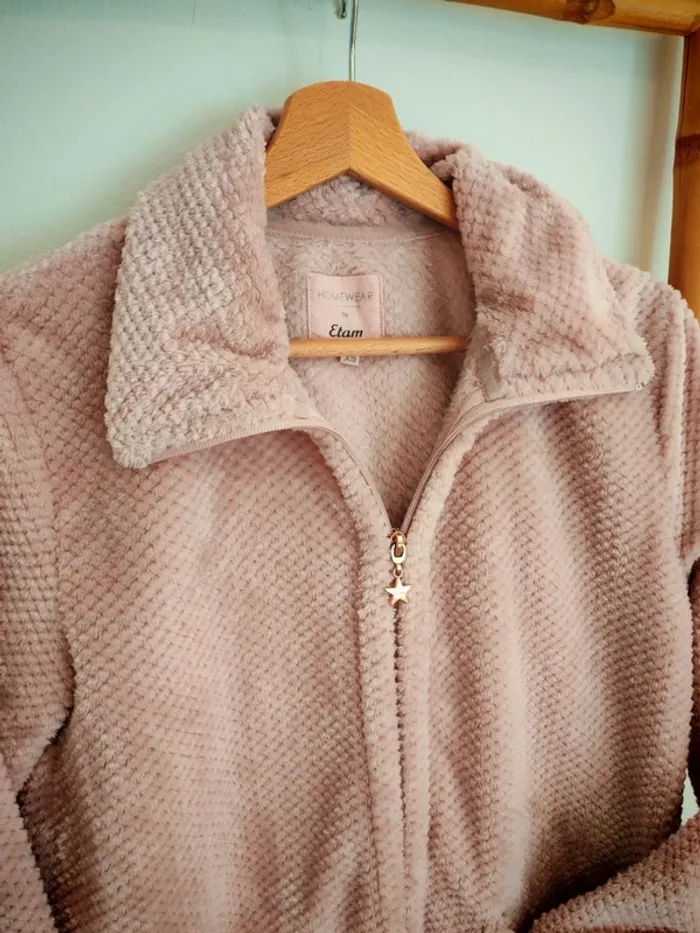 Veste polaire pilou pilou pyjama étam xs - photo numéro 2