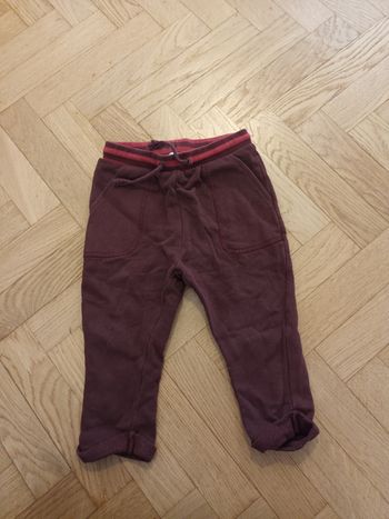 Pantalon velour rouge. Verbaudet