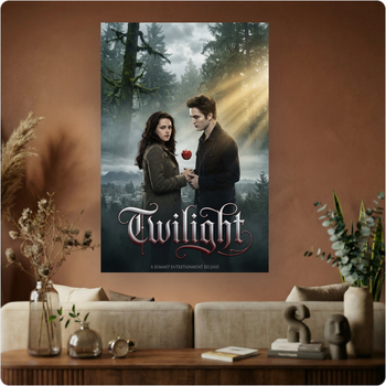 Affiche film "Twilight" poster romance vampire fantastique déco murale A3 Sans cadre