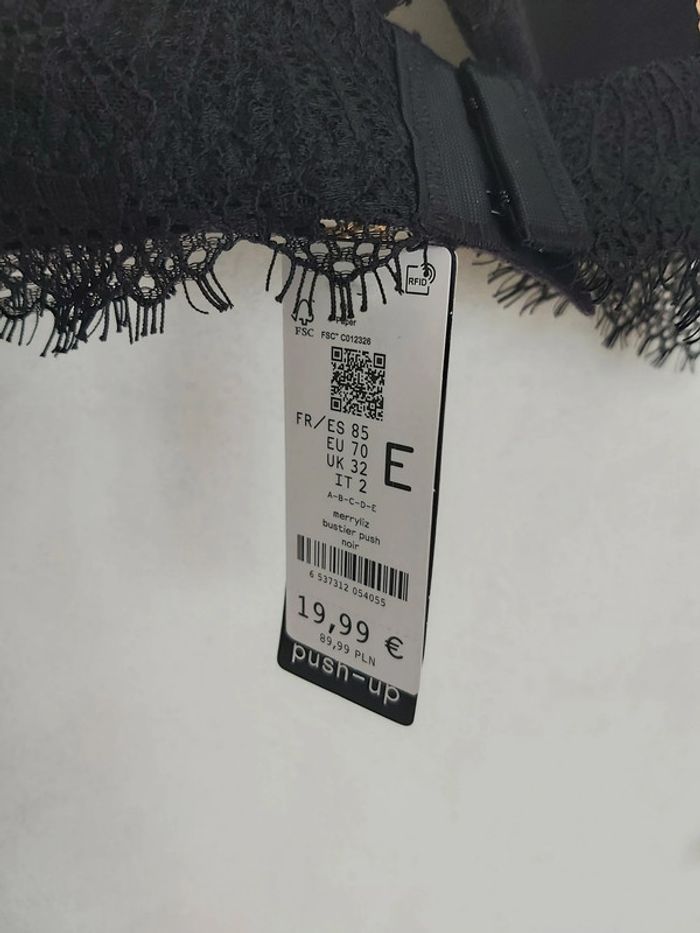 Soutien-gorge Undiz noir 85E - photo numéro 3