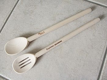 Couverts à salade en bois