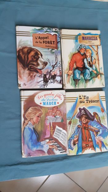 Lot de 12 livres divers pour enfant vintage