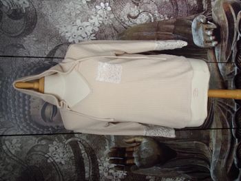 🤍Sweat beige CHIFIT à capuche – Taille 34 – Très bon état