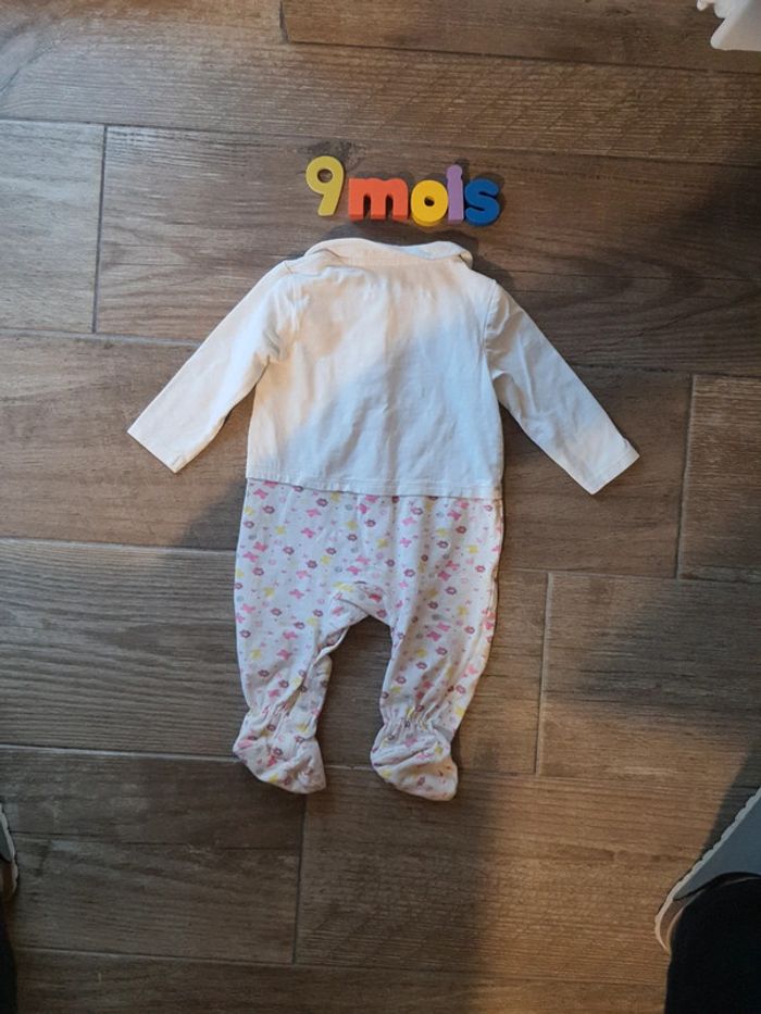 Pyjama dors-bien grenouillère Orchestra taille 9 mois très bon état - photo numéro 4