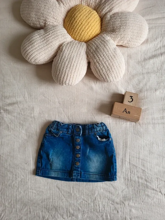 Jupe denim fille 3 ans rentrée scolaire automne hiver