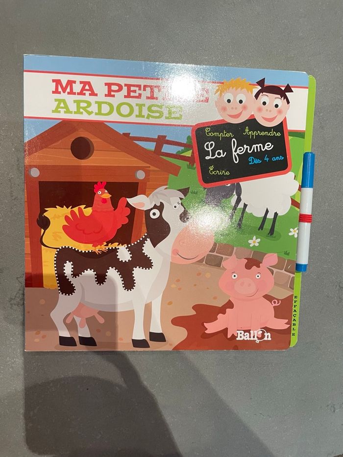 Livre lire écrire compter avec la ferme