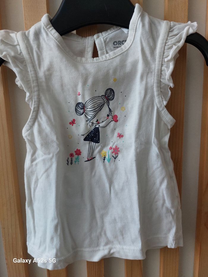 T-shirt fille 3 mois