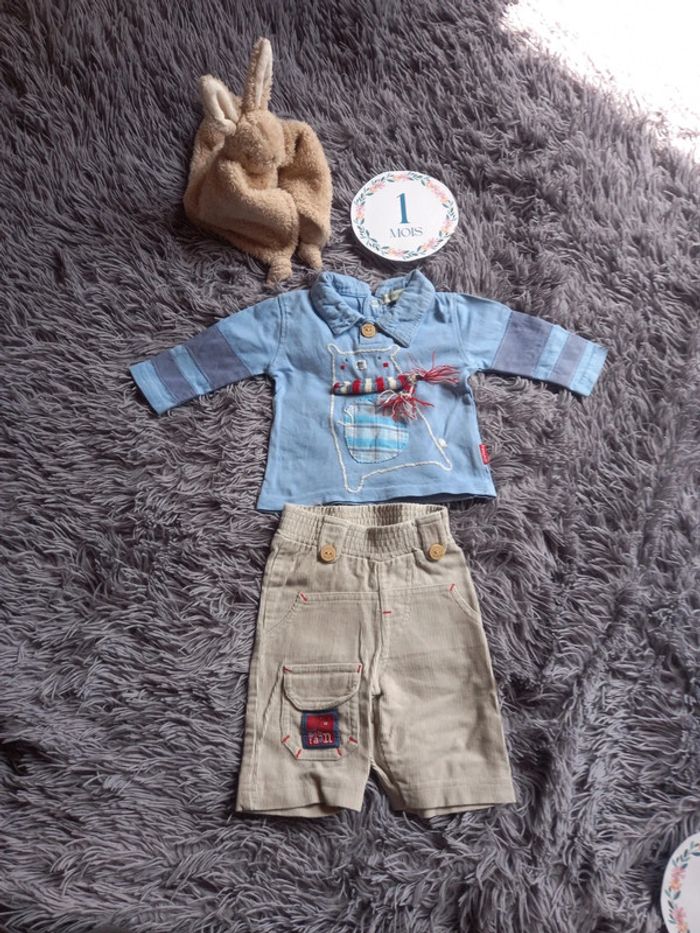 Ensemble bébé garçon 1 mois
