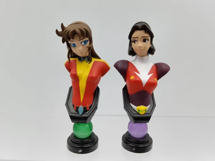 UFO Grendizer Figure - FiguAx Dynamic Heroine Block - Grace Maria Fleed & Makiba Hikaru Mini Bust