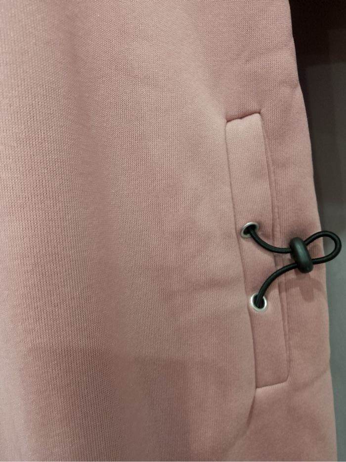 Manteau mi-saison rose grande taille – cardigan élégant à manches longues, doux et chic pour femme - photo numéro 6