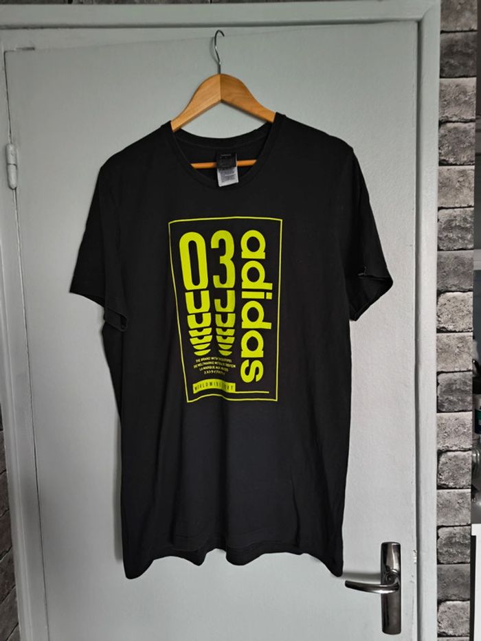 Tee shirt noir adidas taille L