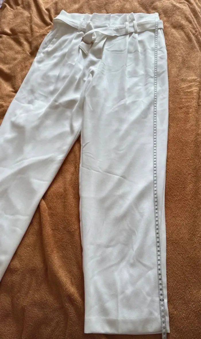 Magnifique pantalon paperbag ceinturé Morgan 42 - photo numéro 10