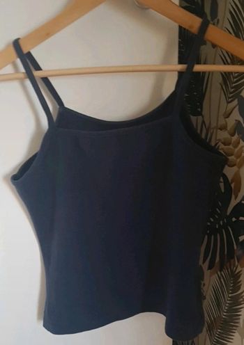 Top à bretelles bleu