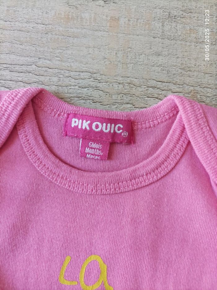 Lot bodies fille 6 mois - photo numéro 3