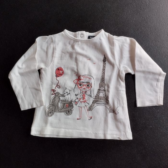 Tee-shirt manches longues fille 4 ans