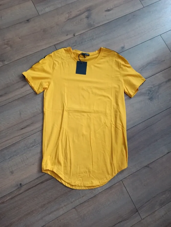 Tee shirt jaune homme manches courtes L