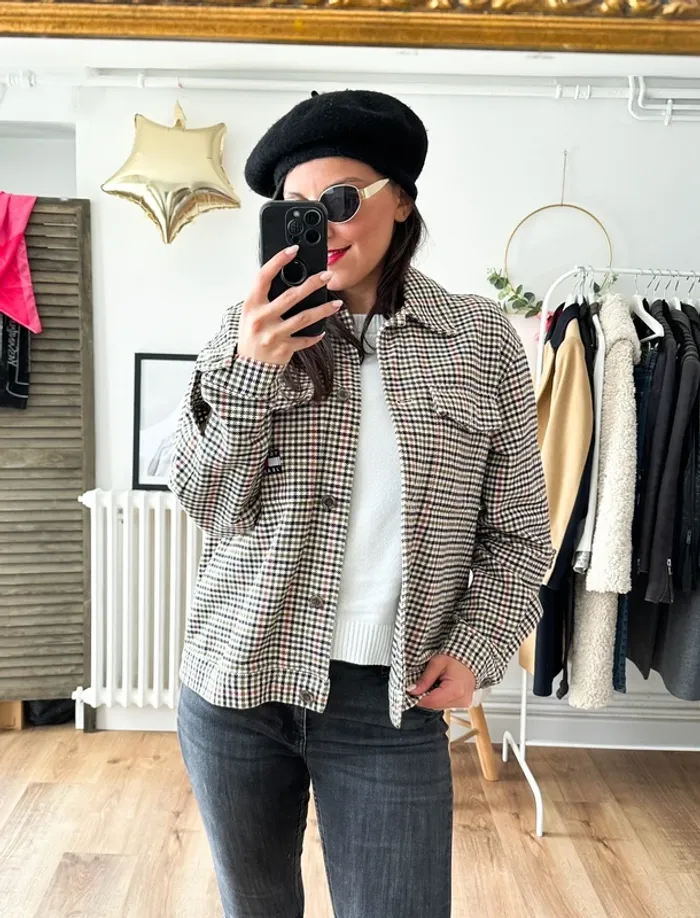 Veste bombers Tommy Hilfiger à carreaux taille 36
