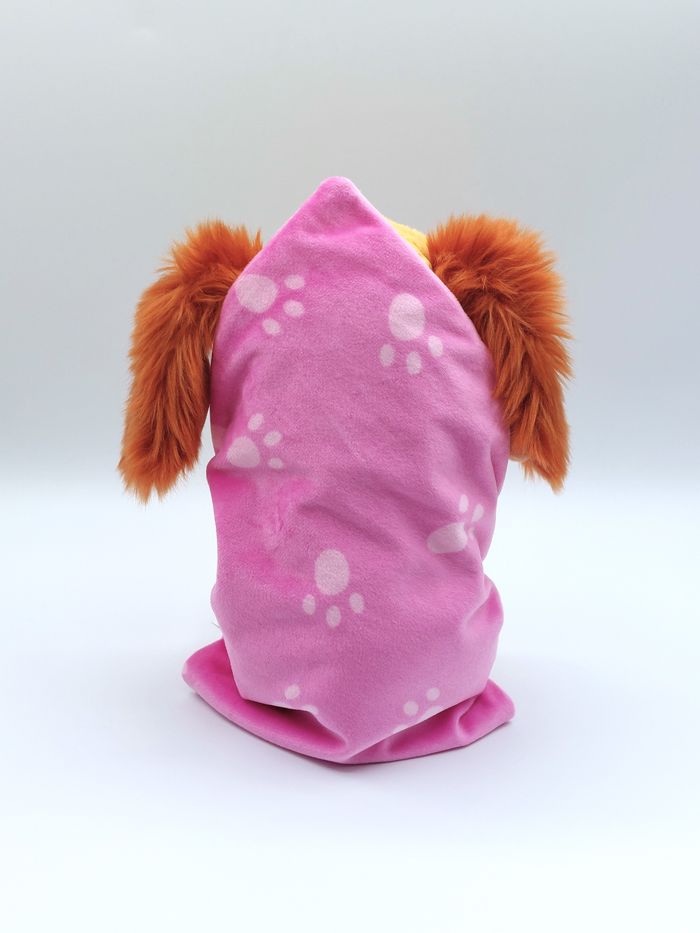 Peluche doudou chien Lady DISNEYLAND Belle et le clochard couverture rose coeur - photo numéro 3