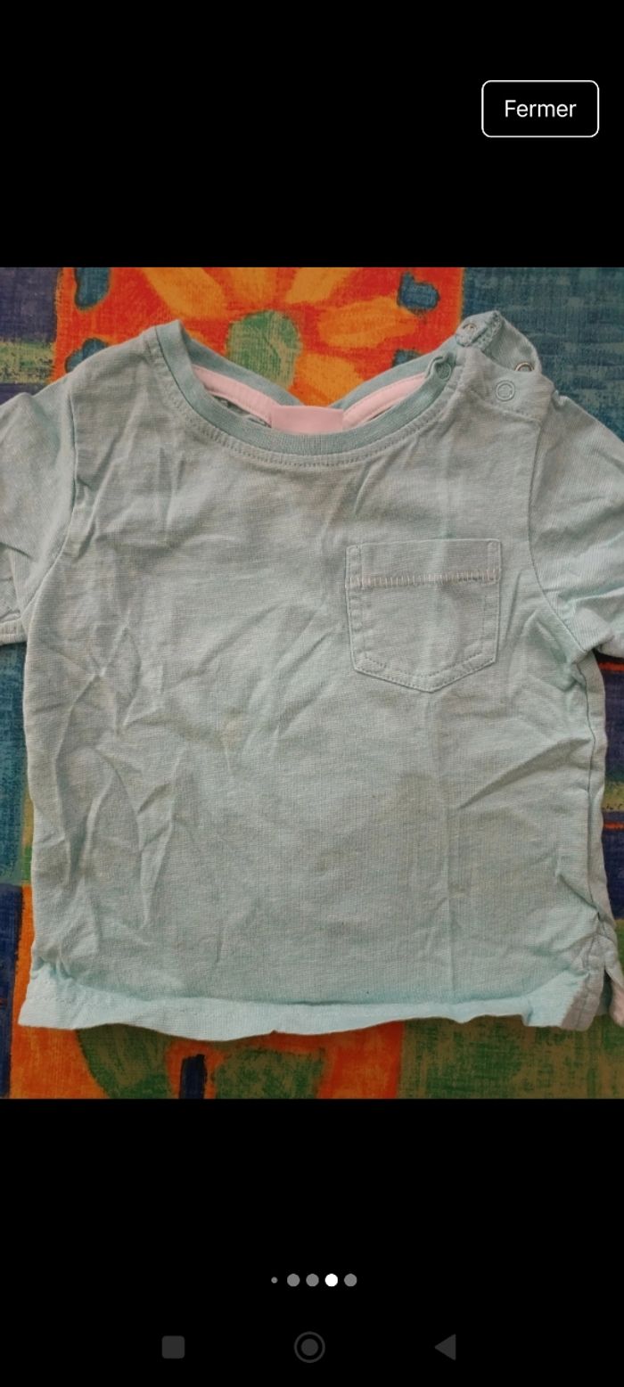 Lot Tshirt manches courtes 12 mois - photo numéro 9