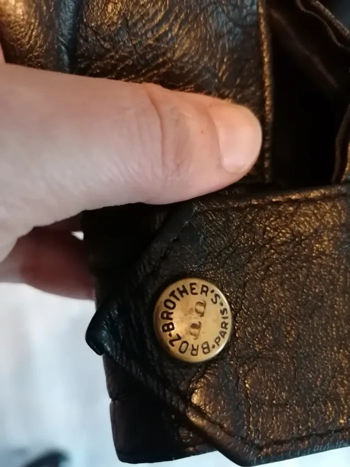 Veste cuir vintage broz brother's XXL - photo numéro 5