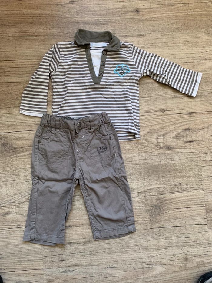 Ensemble pantalon et teeshirt 6 mois