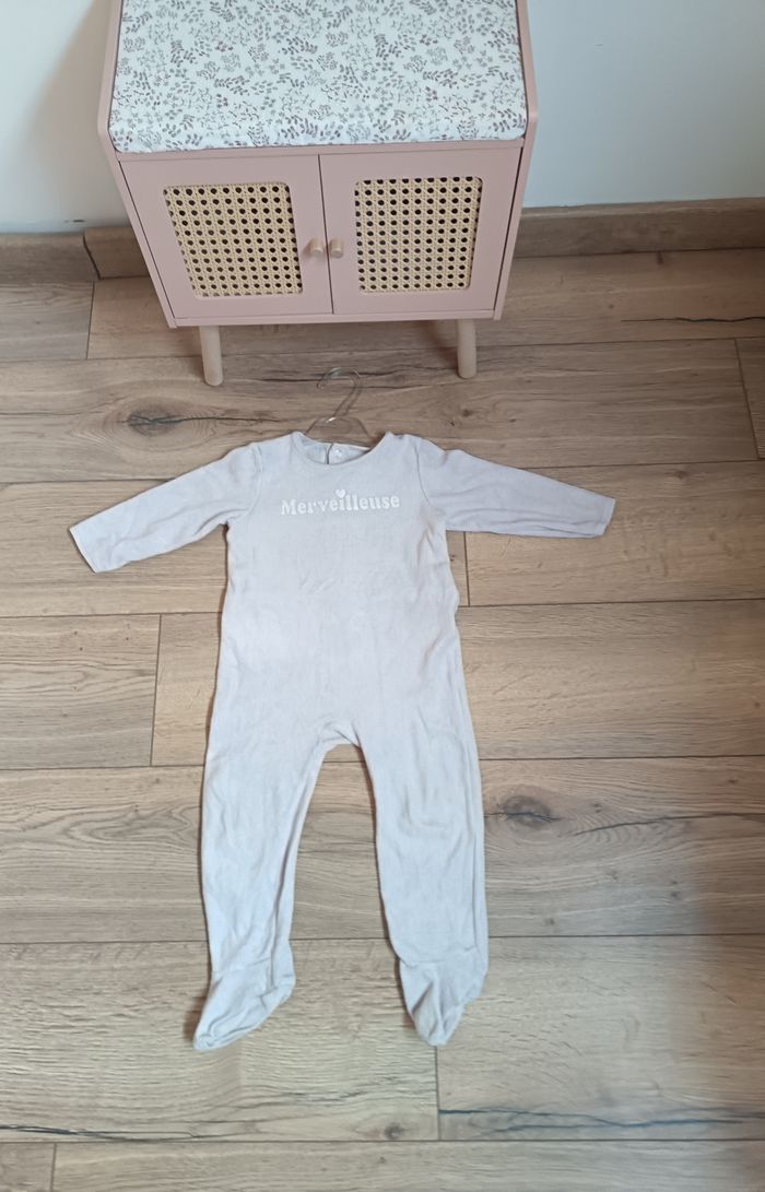 Pyjama lavande lila Merveilleuse 24 mois - photo numéro 4