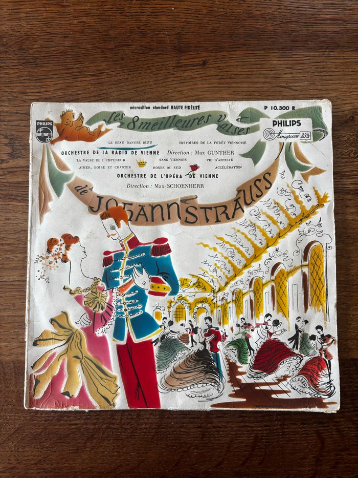 Vinyle 33 tours Les 8 meilleures valses de Johann Strauss