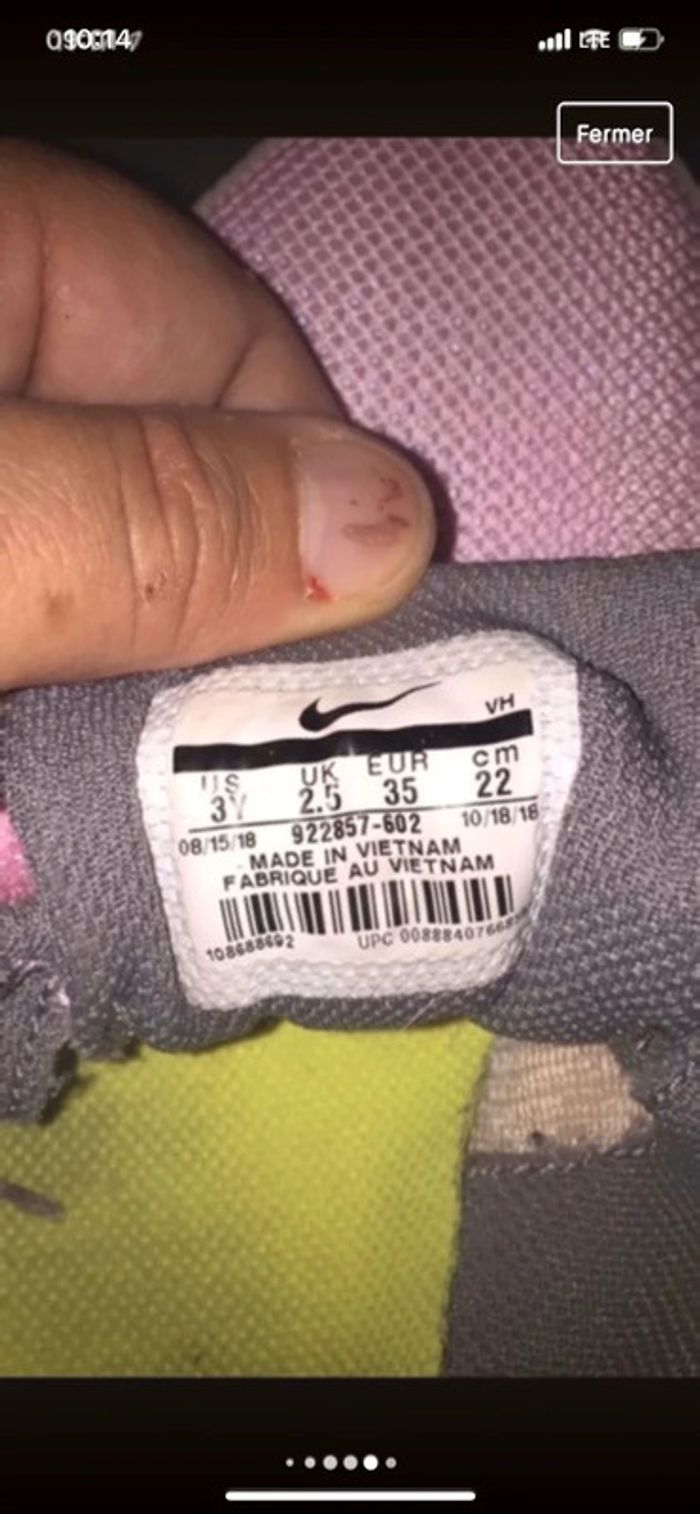 Baskets Nike 35 - photo numéro 5