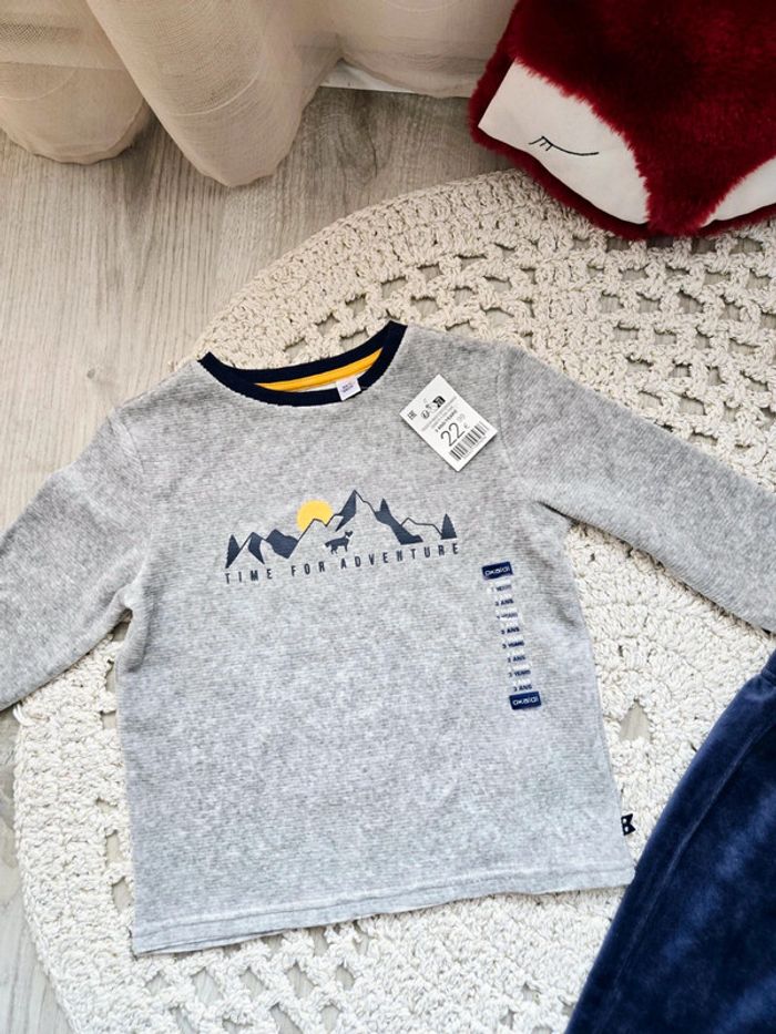 Boy: pyjama velours Okaïdi neuf 3 ans - photo numéro 3