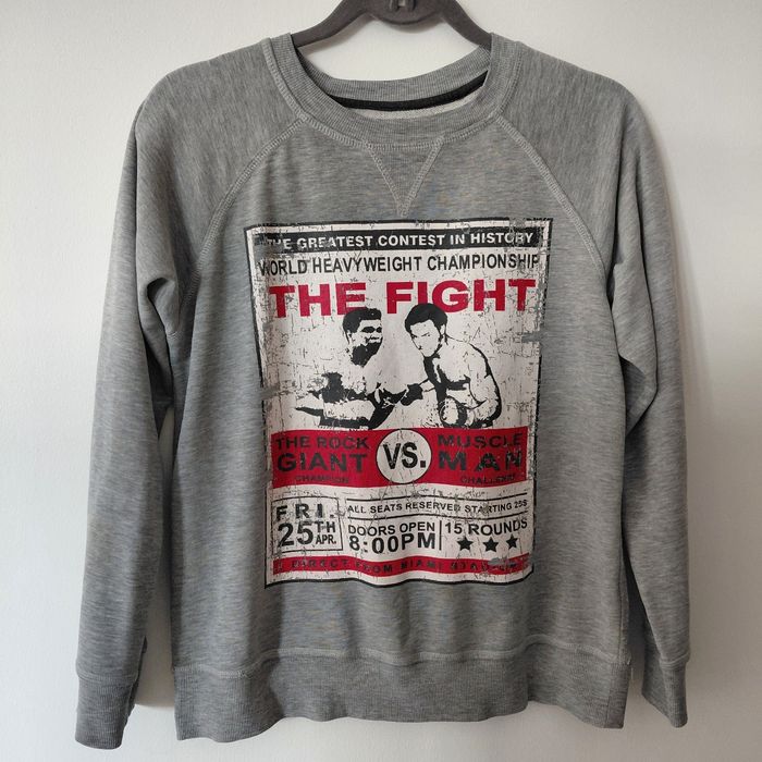 Retro Boxing Sport way- sweat gris 14 ans - photo numéro 1