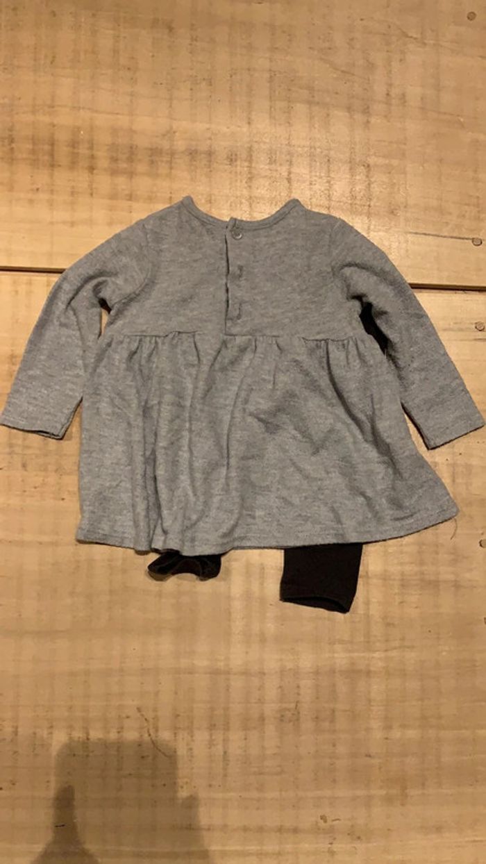 Ensemble leggings et pull léger 12 mois en très bon état - photo numéro 4