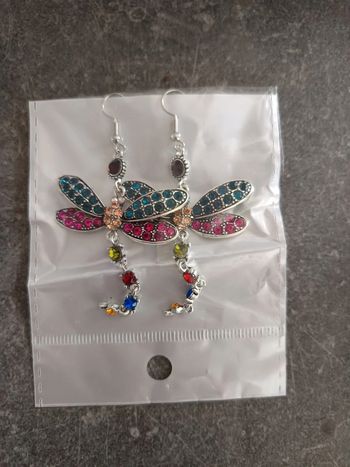 Boucles d'oreilles libellule