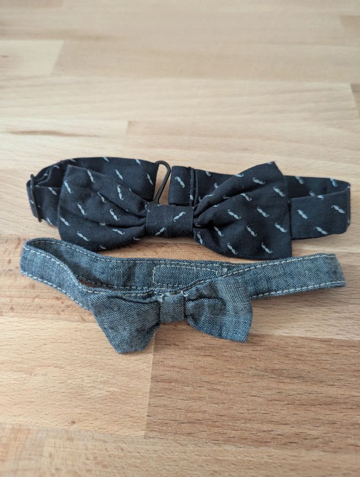 Lot de 2 noeuds papillons enfant 1-4 ans