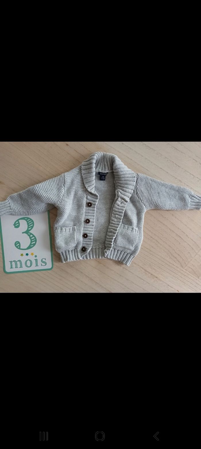 Cardigan gris kiabi