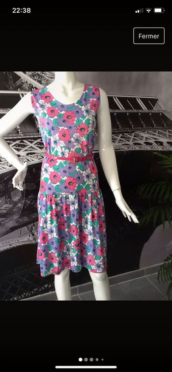 Robe colorée rose mauve 38/40