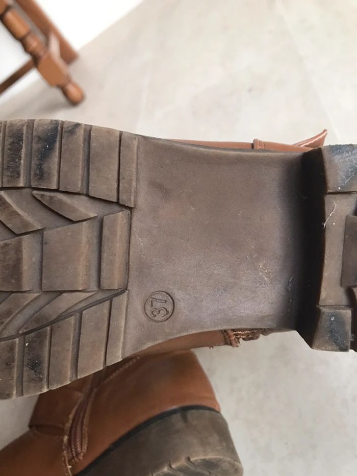 Bottines femmes couleur marron taille 37 très bon état - photo numéro 9
